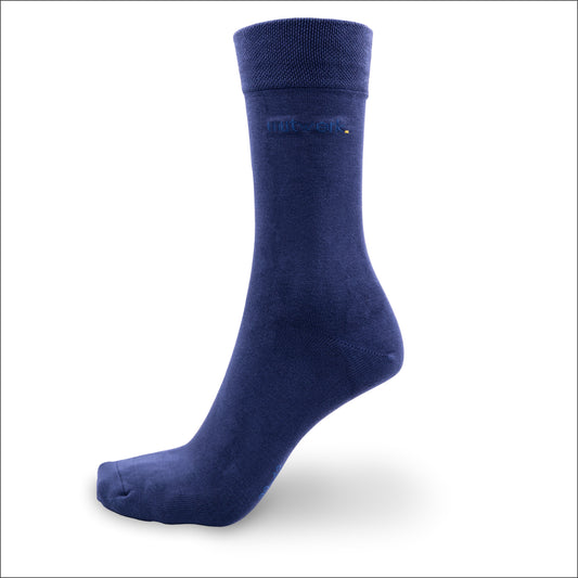 Businesssocken aus Bambus in navy von grashalm