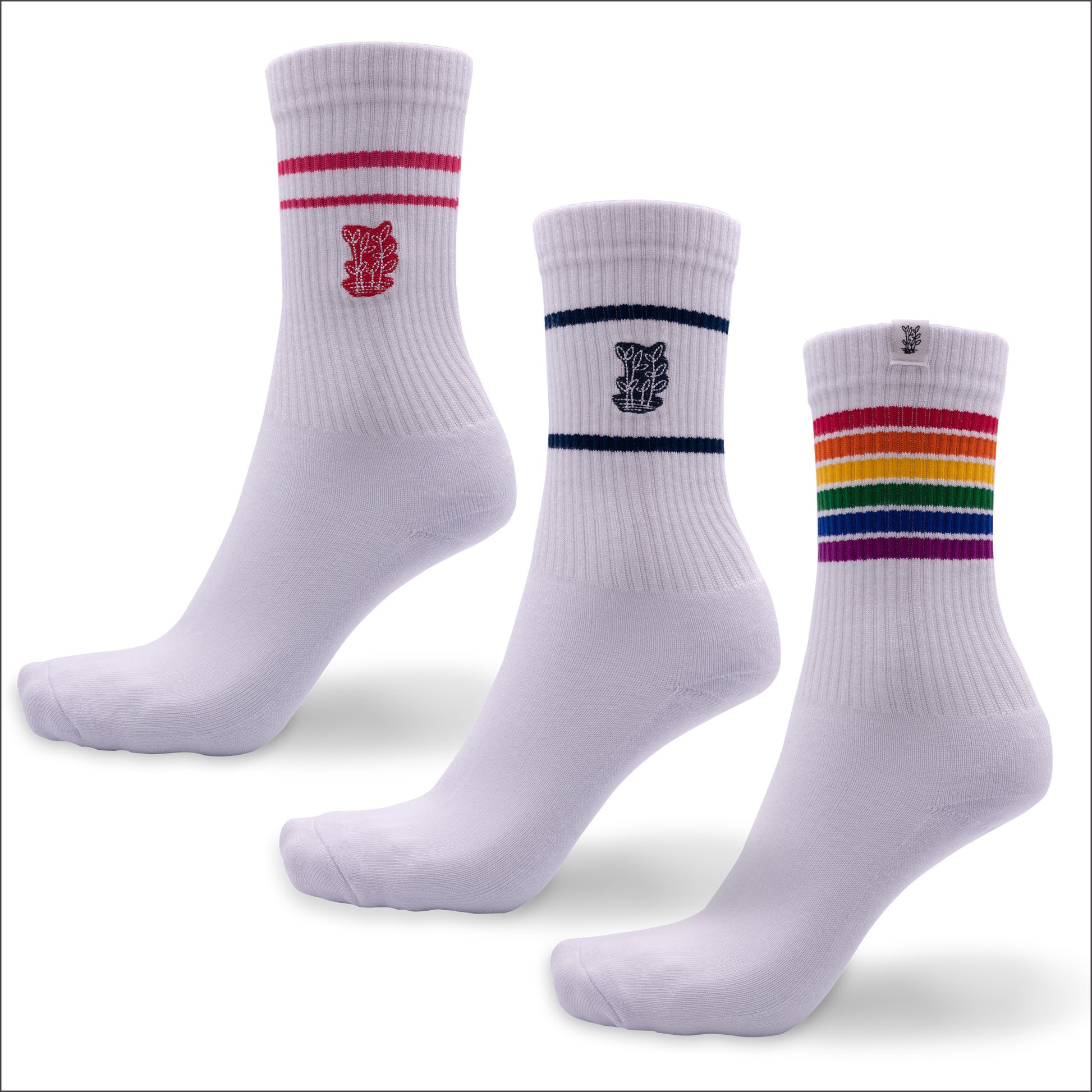 Tennissocken aus Bambus, 3er-Set, von grashalm